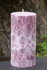 SMOKED AMBER & LAVENDER MUSK Huge Triple Scented Candle 200hour burn UNISEX GIFT