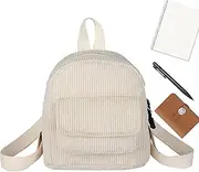 [Generic] Corduroy Bookbag - School Backpack Corduroy Bookbags | Fashionable Laptop Bag, Lightweight Teen Girls School Bags, Corduroy School Backpack Student Bookbags For Student Back To School Supplies