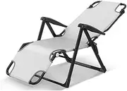Folding Chair Lounge Chair Easy Portable Home Lunch Break Chair Multifunctional Recliner (Color : Blue) (White) Interesting FANDIAO