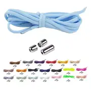 No Tie Footwear Laces Lazy Locking Laces for Sneakers Elastic Speed Laces