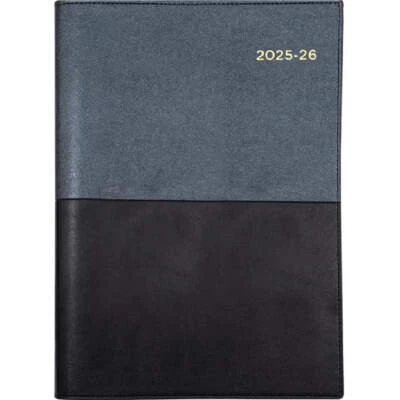 Collins Vanessa A4 Day To Page 2025-2026 Diary Black Financial Year