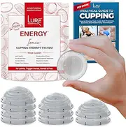 Ionic Energy Cupping Therapy Sets - Strong Suction to Lift and Stretch Fascia, Relieve Tension, Trigger Points, Muscles, Joints, Foot Pain and Plantar Fasciitis