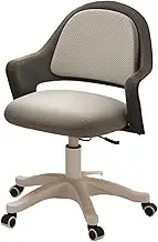 Classic Small Office Chair Lift Computer Chair Comfortable Office Chair Home Backrest Study Chair Bedroom Desk Chair Desk Task Chair(Gray)