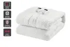 Brosa Multi-Zone Sherpa Fitted Electric Blanket (Double), White, Blankets &