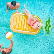 Pineapple Inflat Air Mattress Large Size Floating for Summer Pool (A) AU