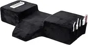 Beauty Salon Lashing Pillow,Comfortable Velvet Memory Foam Eyelash Extension Pillow,Ergonomic Neck Pillow,Protect The Neck When Used for Lash Extension Grafting Make Up(Black)