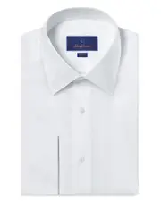 David Donahue Slim Fit Boxed French Cuff Formal Shirt