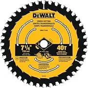 DEWALT Circular Saw Blade, 7 1/4 Inch, 40 Tooth, Wood Cutting (DWA171440)
