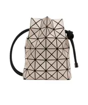 geometric-pattern bucket bag One size beige