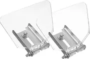 GETAJGHSD 2Pcs Bench Guard Shield Eyeshield Stainless Steel Attachment for Durable Protection Easy Installation Compatible with Bench Grinders Reliable Safety Tool Accessory