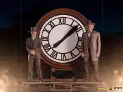 IRON STUDIOS Back to the Future 3 Marty and Doc Brown at Clock 1:10 Figure NEW