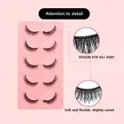 Fluffy 3D Curl Fake Lashes Eye Tail Lengthening Faux Mink Lashes Makeup Tools