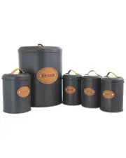 MegaChef 5pc Canister Set
