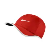 NEW! NIKE Adult Unisex FEATHERLIGHT DRI-FIT Tennis Cap/Hat-Fiery Red 679421-696