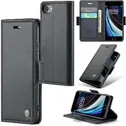 ELEPIK for iPhone 8 Case with Card Holder, Kickstand [2 Card Holder + 1 Cash Slot] [for Women & Men] [Durable PU Leather] Magnetic Wallet Phone Cover for iPhone 8, Fashion Black