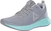 [Reebok] Baby Flashfilm Runner Running Shoe, Grey/Blue/Silver, 3.5 M US Toddler