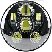Motorcycle Headlight 5.75" Motorcycle Projector LED Lamp 5 3/4" Multicolor Headlight For Sportster, For Iron 883, FXDB B