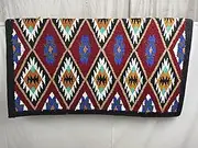 BIG BAG THEORY Western Show Horse Saddle Blanket New Zealand Design Handmade Wool Saddle Blanket Top Wool Saddle Pad Size : 34" L x 36" W x 1" inches