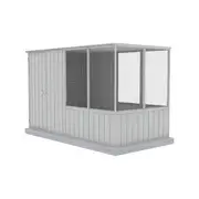Absco Sheds 1.52 x 2.96 x 1.8m Zincalume Full Door Flat Roof Chicken Coop