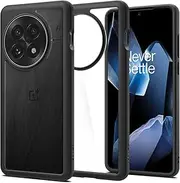 SPIGEN Ultra Hybrid for OnePlus 13 Case, Airbag-Like Corners Air Cushion TPU Bumper Protective Technology, Hard PC Clear Back Raised Edges Protection Cover - Black