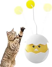 Cat Toy Self-Play,Interactive Cat Toys for Indoor Bored Pet - Chicken Rolling Moving Game Interactive Pet Supplies for Kitten, Exercise & Boredom