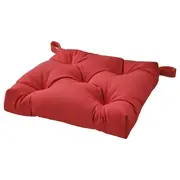 MALINDA chair cushion, dark red, 40/35x38x7 cm