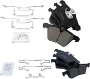 TRQ Brake Pads Ceramic Compatible with 2006-2008 Jaguar S-Type 2005-2009 Super V8 2009-2015 XF 2011-2016 XJ XJR 2010-2015 XK 2007-2009 XKR