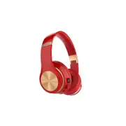 Bluetooth Wireless Headphones Over Ear Headset Noise Cancelling Earphones-Red