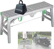 Work Platform Portable Folding Scaffolding 5-Gear Adjustable Height Home Engineering Workbench-Step Ladders Multipurpose Work Platform Scaffold - 40cm/15.7inch Width 160×40cm-B