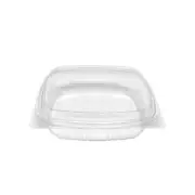 Koda Cup 24 oz. Tall PET Clear Hinged Deli Meal Prep Fruit Salad Display Food