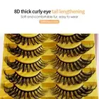 9 Pairs/set False Eyelashes Soft Dress Up Makeup Faux Eyelashes Supplies