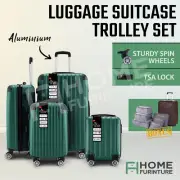 4PCS Luggage TSA Lock Suitcase Hard Case Lightweight Travel Storage Trolley Set