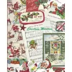 CHRISTMAS MEMORIES: VINTAGE FUN WITH SANTA, SNOWY AND FRIENDS COLLEGE LINED NOTEBOOK: RETRO 1950’’S TAGS, STICKERS AND WRAPPING PAPER FOR A