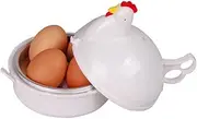 LABRIMP Chicken Shaped Microwave Egg Boiler Poacher Cooker for Eggs Easy to Use Egg Boiler Microwave Egg Poacher for Quick Breakfast Cooking