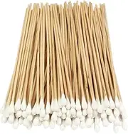 Cotton Swab 100 Pcs Wood Handle Cotton Tip Swab Cotton Buds Cotton Tipped Applicator Polishing Makeup, Jewelry for Cleaning
