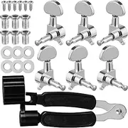 Kisangel Guitar Head Knob Replacement Set of 3 3 Guitar Tuning Pegs String Tuning Pegs