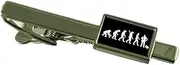 [Select Gifts] Evolution Ape to Man Electrician Tie Clip Engraved Personalised Box, One