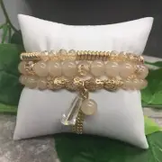 3 PC Handmade Bohemian Beaded Stackable Stretch Bracelet Set New Free Ship 7743