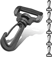 12PCS Plastic Snap Hook Swivel Clip, Plastic Rotary Webbing Hooks for Shoulder Bag Strap Backpack Keychains Purse Clasp