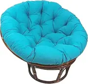 Cushions Hanging Chair Cushion Papasan Chair Seat Cushion Garden Furniture Upholstery Hanging Basket Seat Cushion Thick Seat Pads for Rattan Furniture and Garden Chair Round Cushion (Color : Blue 3,