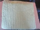 2 West Elm channelstitch silk velvet Euro sham light green mint New w tag