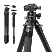 AP-10 Carbon Fiber Tripod, 52.4" Lightweight Compact Camera Tripod with Detac...