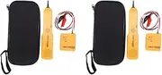 2X Network Cable Tester, Portable Telephone Line Finder RJ11 Network Short Circuit Tester RJ11 Cable Tracke