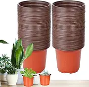 Small Pots for Seedlings,Drainage Planter Seedling Pots - Round Nursery Plants Accessories Vegetables Container for Cutting Cultivation Transplanting