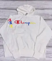 Champion Men SZ Large Reverse Weave White Hoodie NWT (Q)