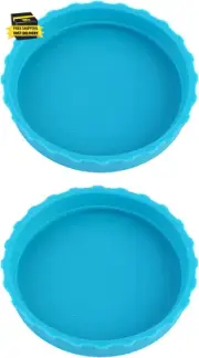 2 Pcs Blue Silicone Coke Can Covers Flexible Reusable Food Grade Leak Proof Prot