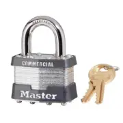 Master Lock 1KA#2265 Keyed Alike Laminated Steel Padlock 1-3/4 in. (Pack of 6)