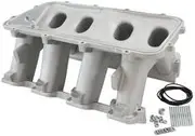 Aeroflow Hi Rise Non EFI GM LS Base Modular Intake Mani Rectangle Port Natural - AF6079-6002