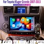 9" Wireless CarPlay Android Auto Head Unit Radio For Toyota Kluger Grande 07-13