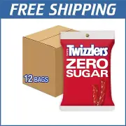 Zero Sugar Strawberry Twists Licorice – 12 Bulk 5oz Bags for Guilt-Free Snacking